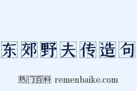 东郊野夫传造句是什么意思的图片
